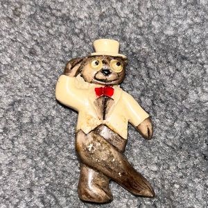 Vintage Dancing bear brooch